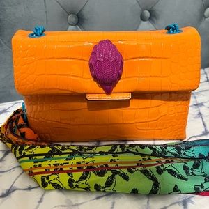Kurt Geiger orange handbag